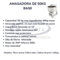 Imagen de Amasadora BA50 STD