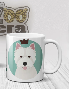 Caneca de Porcelana Westie White