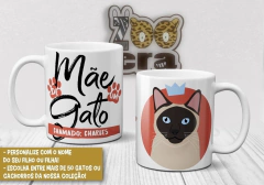 Caneca de Porcelana Mãe de Gato (Gateira)