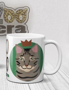 Caneca de Porcelana Gato Tigrado