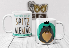 Caneca de Porcelana Spitz Alemão na internet