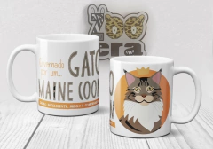 Caneca de Porcelana Gato Maine Coon - comprar online