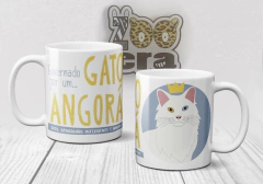 Caneca de Porcelana Gato Angorá - comprar online