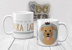 Caneca de Porcelana Vira Lata - comprar online