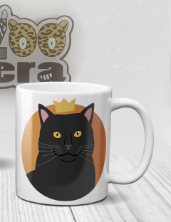 Caneca de Porcelana Gato Preto
