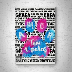 Quadro em mdf de pet - O Amor tem 4 Patas