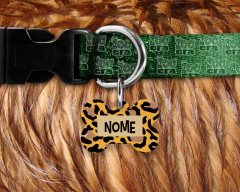 Plaquinha (Tag) de Identificação Onça