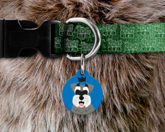 Plaquinha (Tag) de Identificação Schnauzer