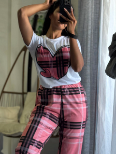 PIJAMA LARGO CUADRILLÉ