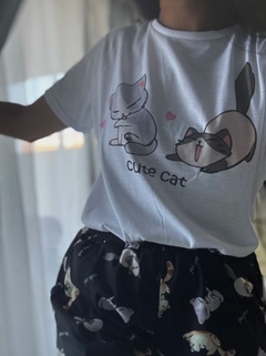 PIJAMA LARGO GATITOS - comprar online
