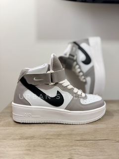 Zapatillas Air Boot gris con blanco