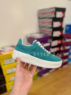 Zapatillas Force GAMUZA TURQUESA