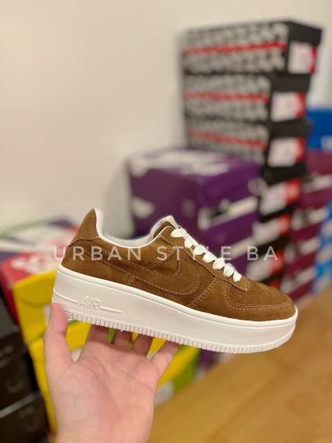 Zapatillas Force GAMUZA CAMEL SUELA BLANCA