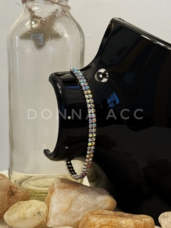 PULSERA TIRA STRASS TORNASOLADO