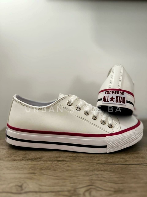 Zapatilla urbana star eco cuero blanco