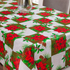 TOALHA DE MESA NATALINA 4 LUGARES 1,50M X 1,40M OXFORD DECORAÇÃO DE NATAL - comprar online
