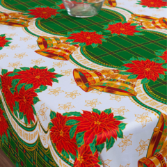 TOALHA DE MESA NATALINA 4 LUGARES 1,50M X 1,40M OXFORD DECORAÇÃO DE NATAL - comprar online