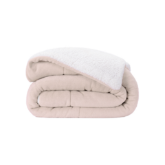COBERDROM CASAL QUEEN MANTA SHERPA 01 PEÇA - BEGE - comprar online