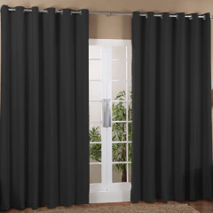 CORTINA BLACKOUT DAKAR 5,00m x 2,80m PARA VARÃO SIMPLES - PRETO