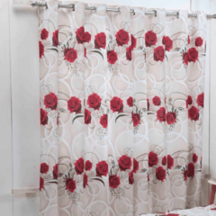 CORTINA ROSAS 2,00m x 1,80m PARA VARÃO SIMPLES