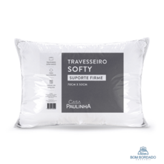 TRAVESSEIRO SOFTY COM SUPORTE FIRME ANTIALÉRGICO - BRANCO