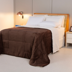 COBERDROM CASAL KING MANTA SHERPA 01 PEÇA - TABACO - comprar online