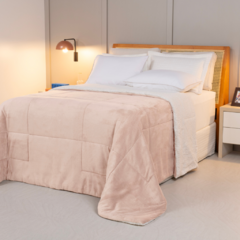 COBERDROM CASAL KING MANTA SHERPA 01 PEÇA - SAL ROSA - comprar online