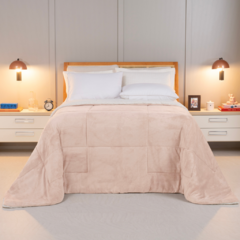 COBERDROM CASAL QUEEN MANTA SHERPA 01 PEÇA - SAL ROSA