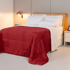 COBERDROM CASAL KING MANTA SHERPA 01 PEÇA - VERMELHO - comprar online