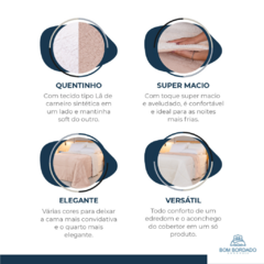 COBERDROM CASAL KING MANTA SHERPA 01 PEÇA - SAL ROSA