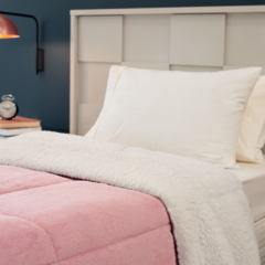 COBERDROM SOLTEIRO MANTA SHERPA 01 PEÇA - ROSÊ - comprar online