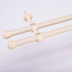 Varão Duplo para Cortina de 2 Metros Espessura 19mm - Bege - comprar online