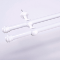 Varão Duplo para Cortina de 4 Metros Espessura 19mm - Branco - comprar online