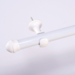 Varão Simples para Cortina de 2 Metros Espessura 28mm - Branco