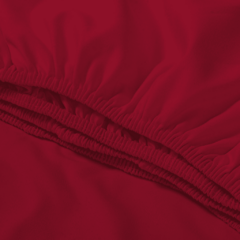 LENÇOL SOLTEIRO COM ELÁSTICO AVULSO MICROPERCAL 400 FIOS - VERMELHO - comprar online