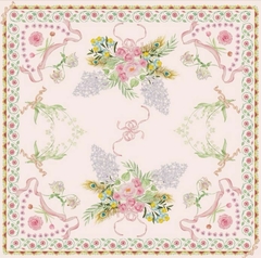 Maria Antonieta_Lenço de Seda Pura_ 65x61 cm