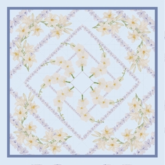 Diana _ Lenço de Seda Pura 43 X 43 cm