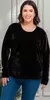 Pack X3 Sweater Mujer Plush Remera Manga Larga Invierno - Popy Talles Especiales