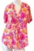 Camisa Cuello Mao Mujer Manga Corta De Vestir Talles Grandes - Popy Talles Especiales