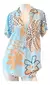 Camisa Cuello Mao Mujer Manga Corta De Vestir Talles Grandes - Popy Talles Especiales