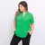 Camisa Cuello Mao Mujer Manga Corta De Vestir Talles Grandes - tienda online