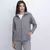 Campera Algodon Frizada Con Bolsillos Mujer Talles Grandes