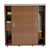 PLACARD TABLES CORREDIZO 2P 6409 CAOBA/TABACO 1,80