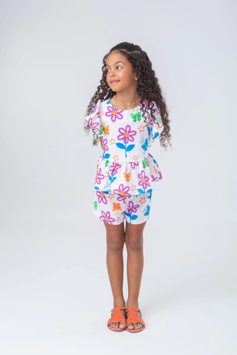 Conjunto Flores e Borboletas - comprar online