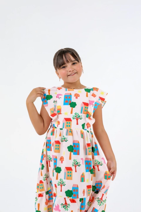 Vestido Midi Casinhas - comprar online