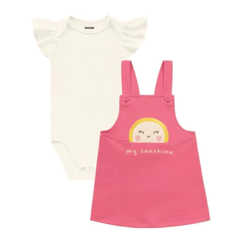 Conjunto Body e Jardineira Sunshine