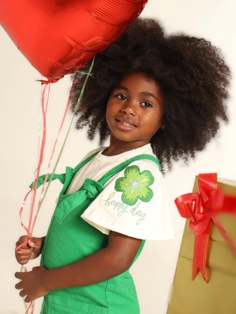 Jardineira Laço Verde