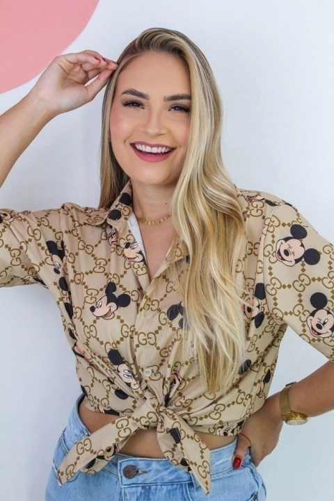 CAMISARIA MICKEY MODEL SLIM