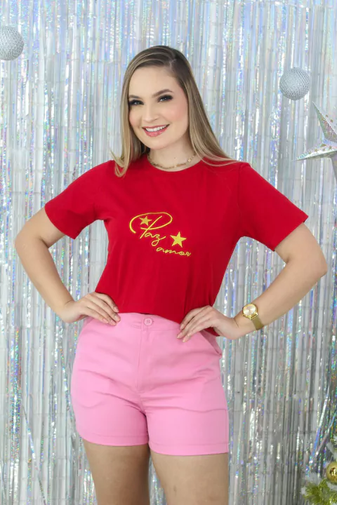 SHORT ALFAIATARIA ROSE