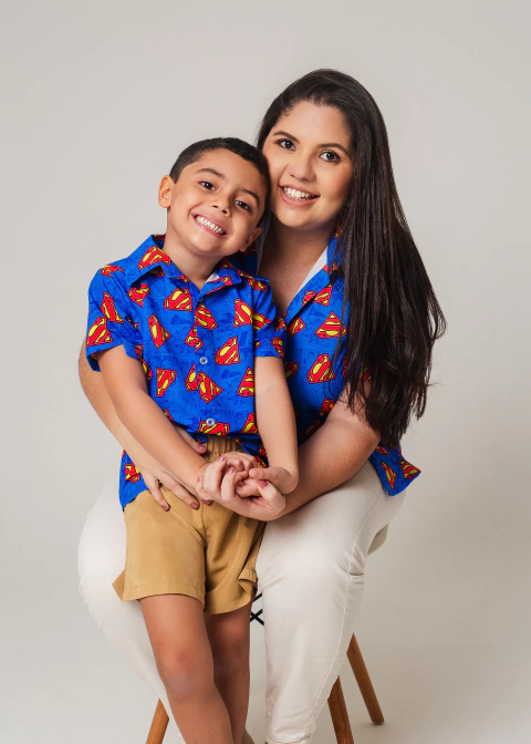 CAMISARIA UNISSEX FAMÍLIA - SUPER MAN